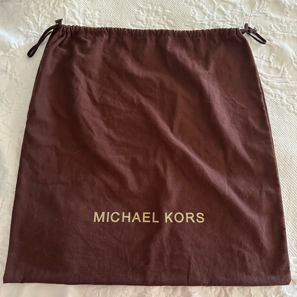 Michael Kors Large Brown Flannel Drawstring Dust Bag
